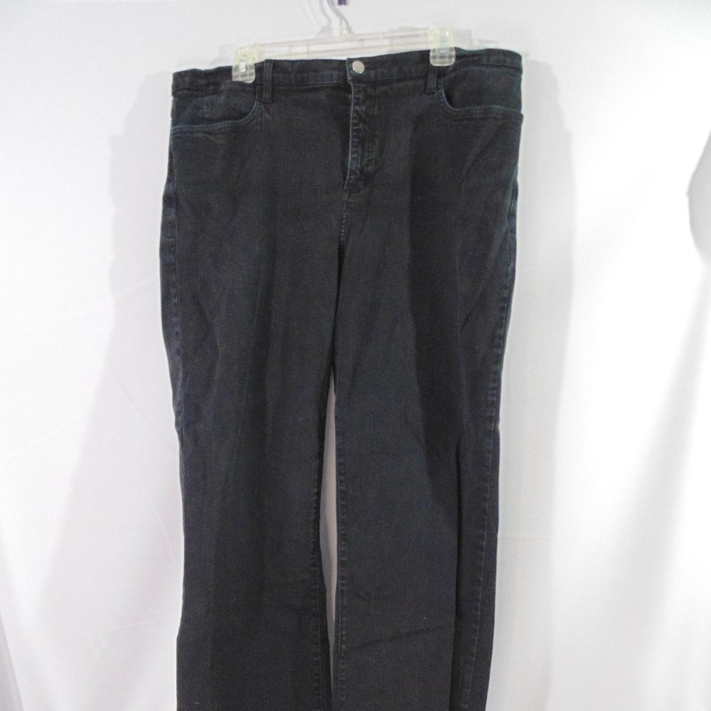 NYDJ Not Your Daughters Jeans Black MARILYN STRAIGHT Jeans 20W